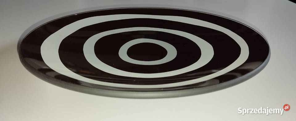 Vintage szklana patera Warszawa