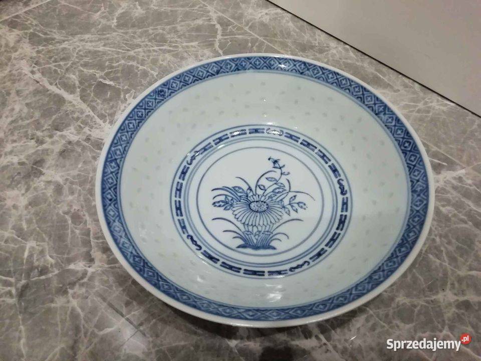 Miska - Porcelana Chińska 2 VTG Jingdezhen Chiny Ziarno ryżu