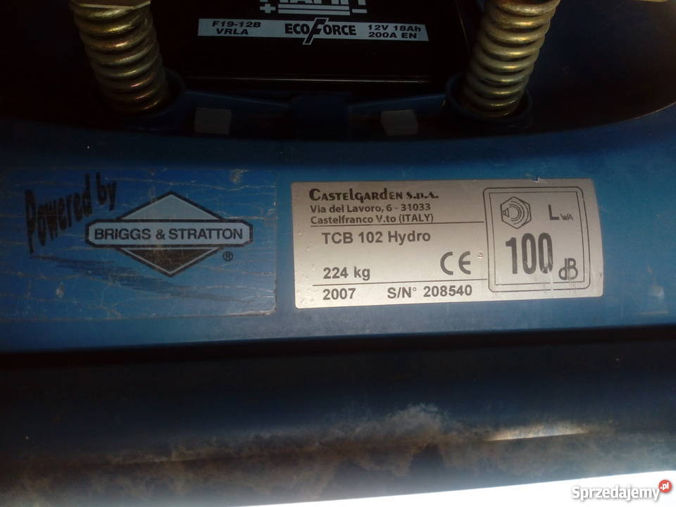 Traktorek kosiarka CastelGarden TCB 102 Hydro Rożki
