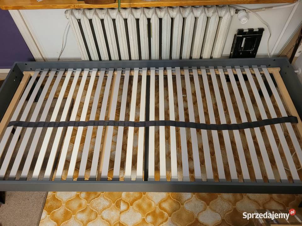 Łóżko rama KILDEN ze stelażem 90x200 ciemnoszary Chełm