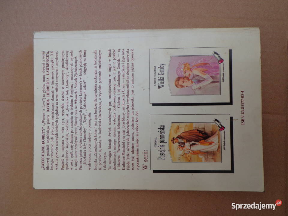 Zakochane kobiety DH Lawrence Oficyna wydawnicza Proza i poezja Łódź