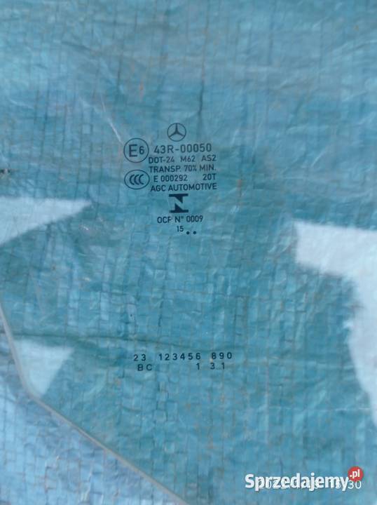 MERCEDES W212 SZYBA BOCZNA DRZWI PRAWY PRZÓD Międzychód