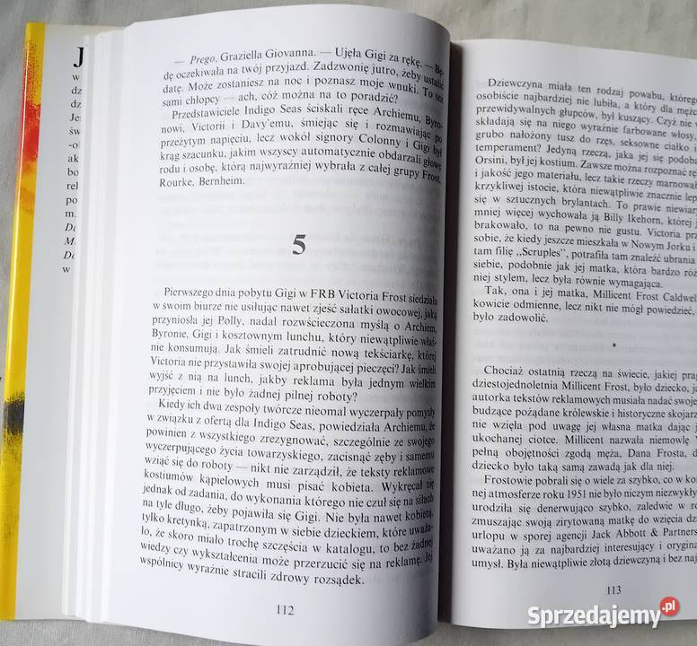 Judith Krantz Kochankowie Świat Książki 1995 r Antykwariat Koźminek sprzedam