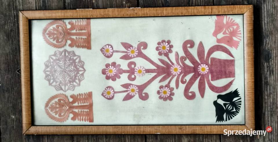 Stare wycinanki łowickie z lat 80tych ubiegłego Pruszków