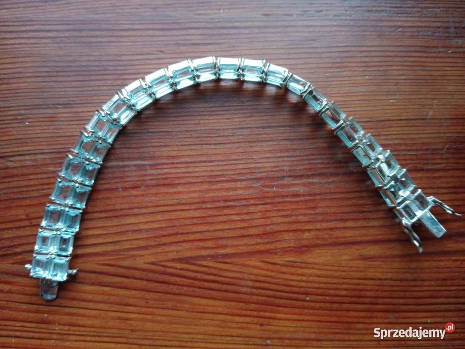 Bransoleta tenisowa posrebrzana bransoletka dolnośląskie Wrocław