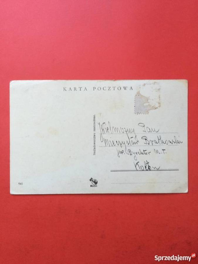 395 Karta Pocztowa z Krynicy Szczecin sprzedam