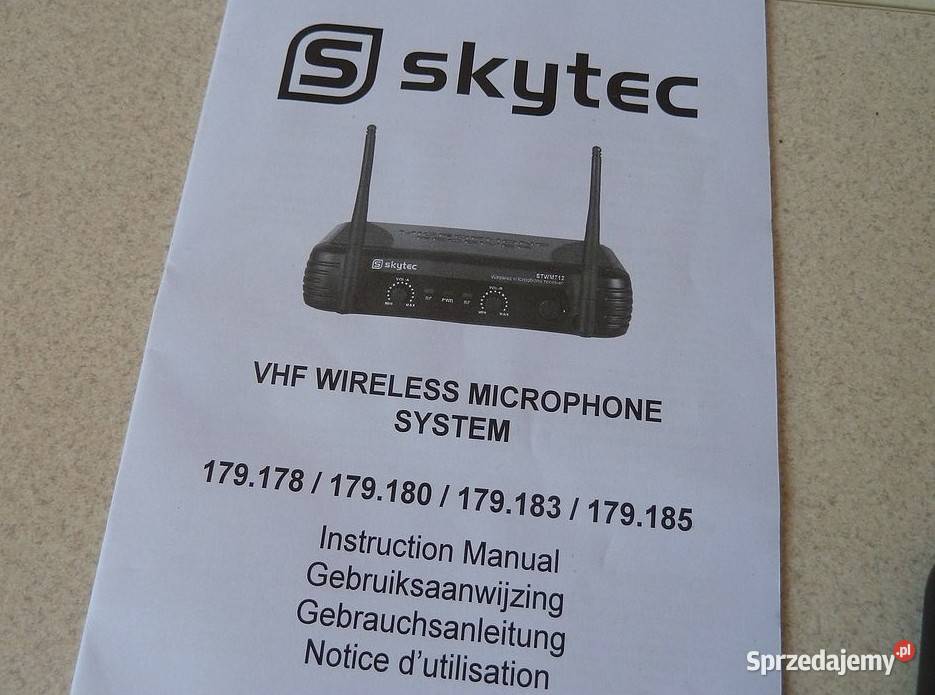 NOWE Mikroporty Mikrofony Bezprzewodowe SKYTEC