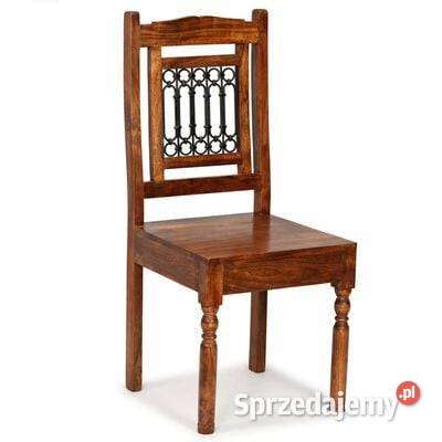 vidaXL Krzesła stołowe 4 lite drewno Krzesła Warszawa