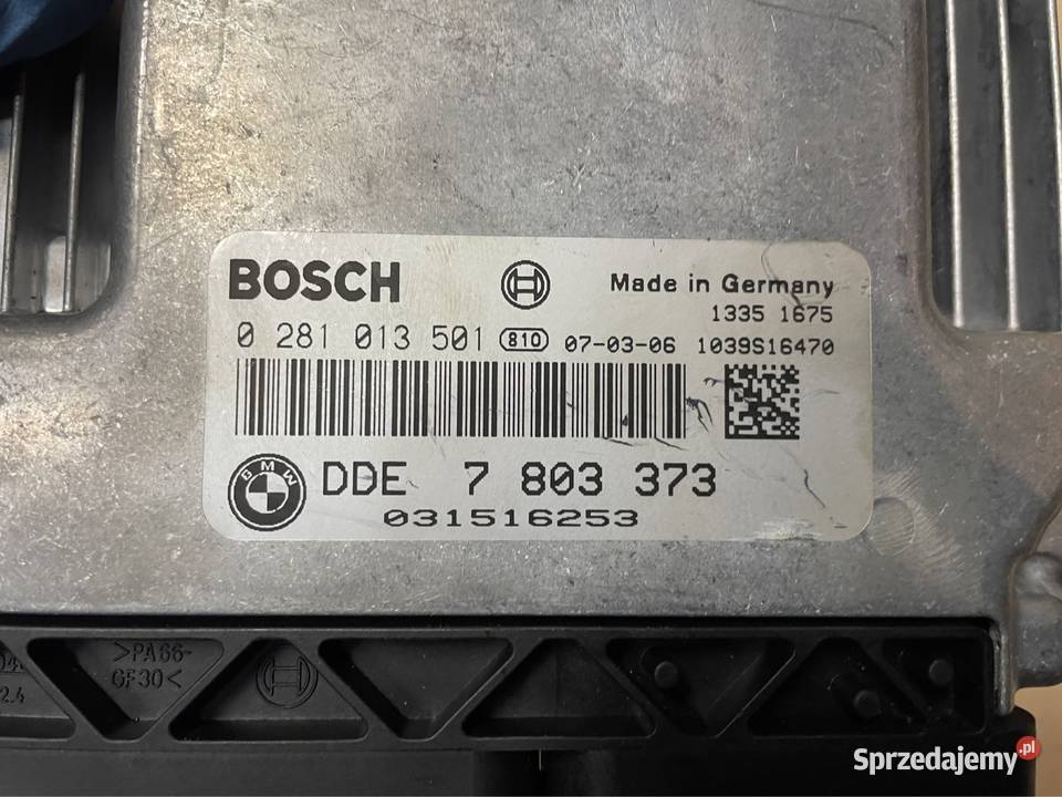 DDE 7803373 sterownik silnika ecu skóra bmw 5 osobowe zachodniopomorskie Szczecin