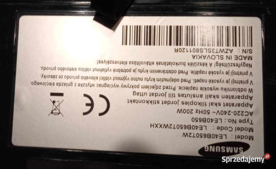 Telewizor Samsung LE40B65OTZW