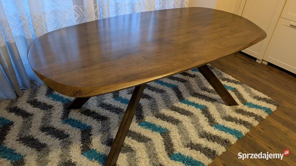 Stół z drewna kauczukowego 185cm