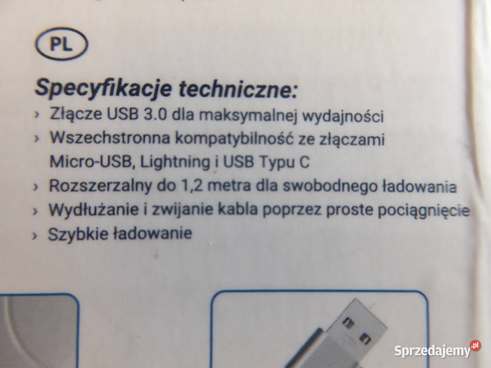 Nieużywany zwijany kabel ładujący 3w1 MAGINON Olsztyn sprzedam