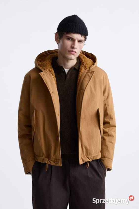 Wodoodporna krótka parka Zara Kurtki i płaszcze Łódź