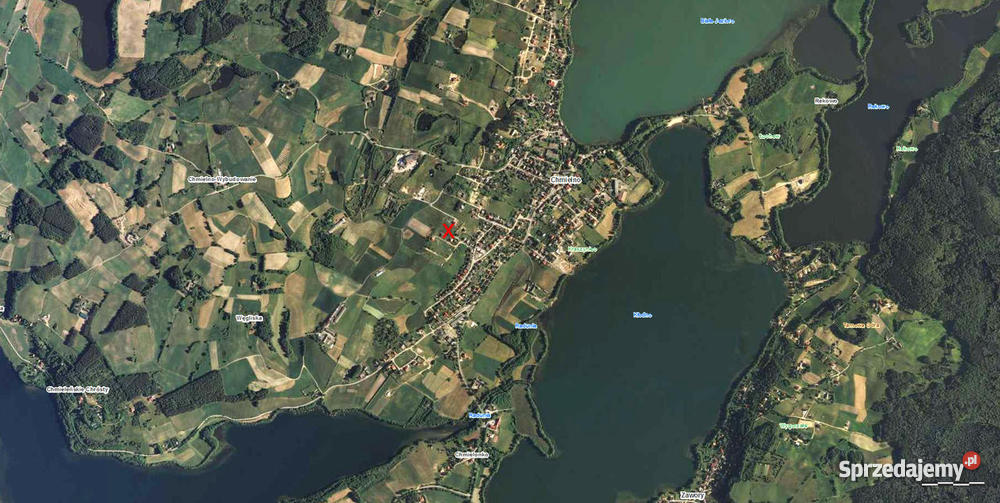 działkę budowlaną z widokiem na 3 jeziora Chmielno