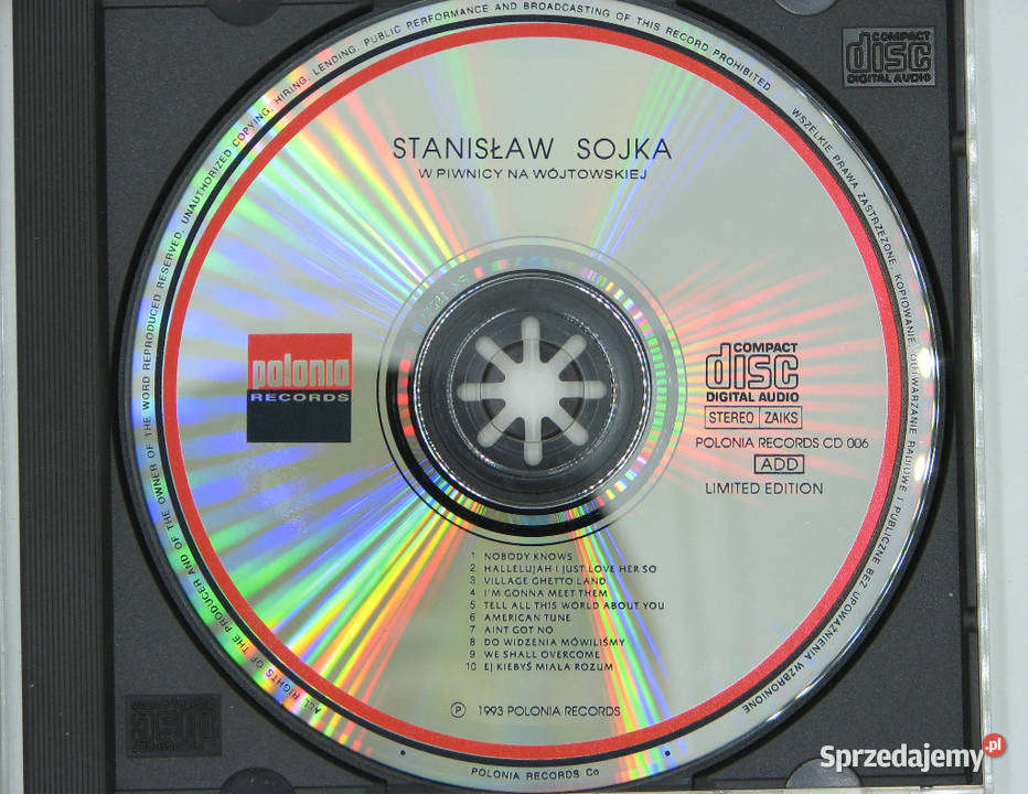 CD STANISŁAW SOJKA W piwnicy na Wójtowskiej Cielądz sprzedam