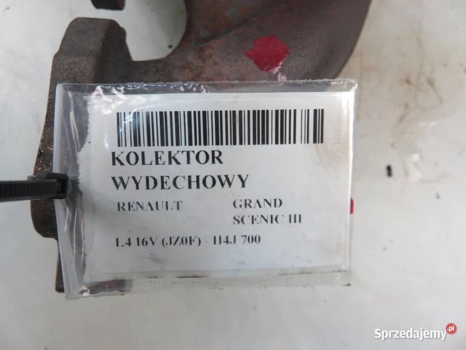 KOLEKTOR WYDECHOWY RENAULT SCENIC III 14 TCE