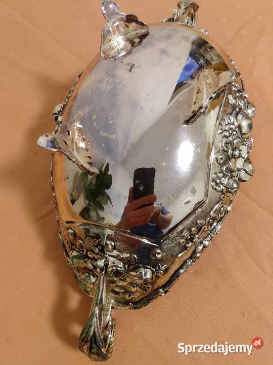 Żardiniera gondolowa posrebrzana Szczecinek