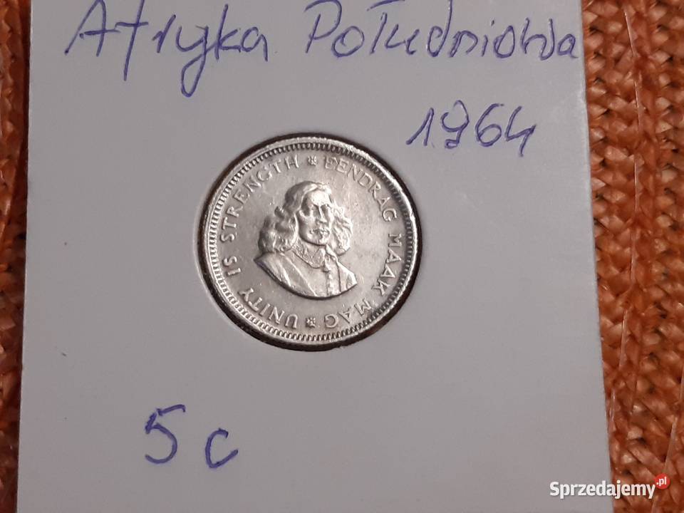 moneta srebrna Afryki Południowej z 1964r Numizmatyka Łomża