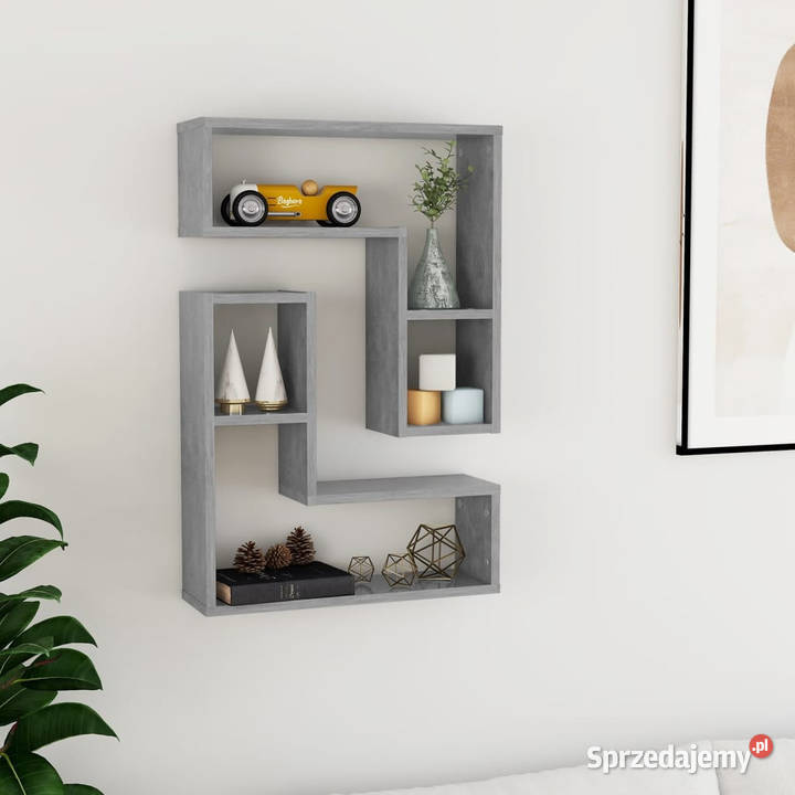 Półki ścienne 2 szarość betonu 50x15x50 WM807218 Dom i Ogród mazowieckie Warszawa
