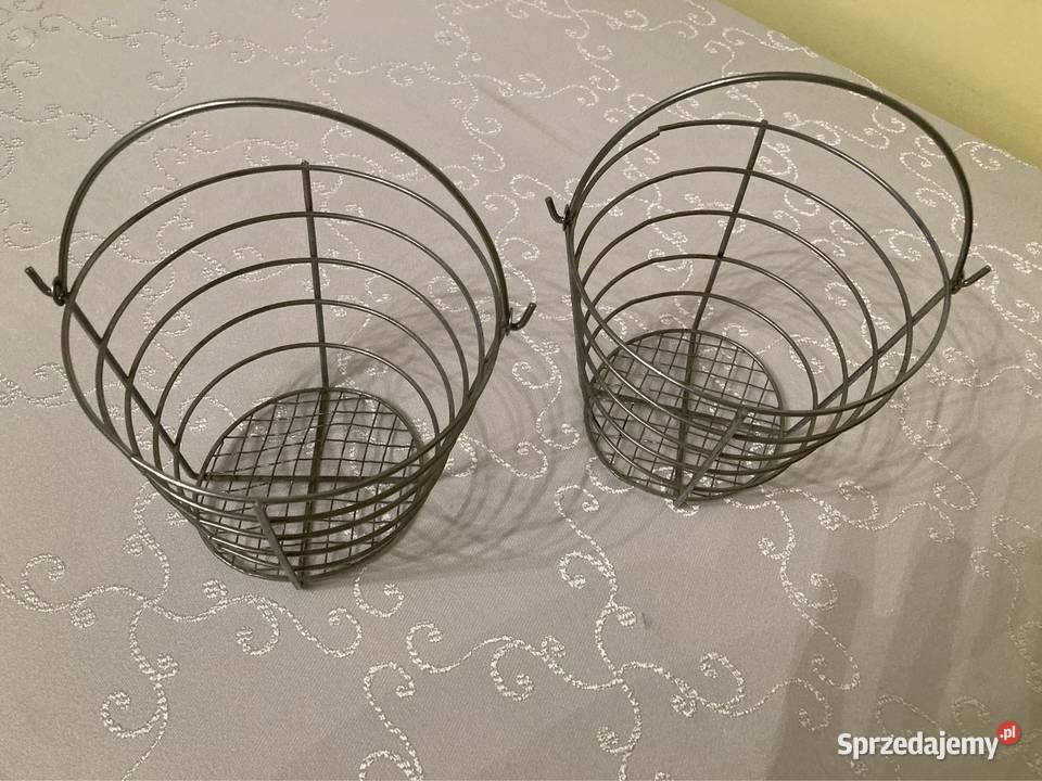 Koszyczki Metalowe Ozdobne Dekoracyjne 2 inny kolor Czerwionka-Leszczyny