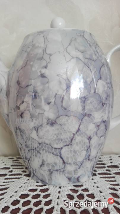 Dzbanek Joanna marmurek niebieski porcelana Białystok