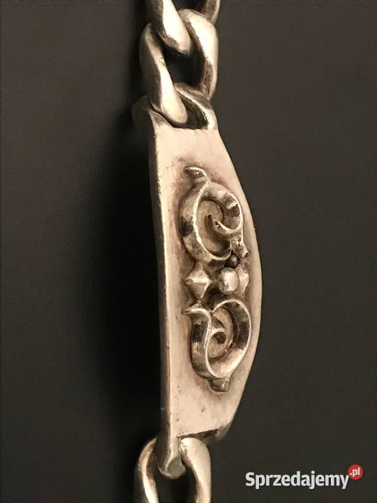 Bransoletka męska srebro pr 925 z liliami srebrne Warszawa