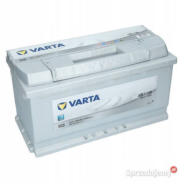 AKUMULATOR VARTA SILVER H3 100AH 830A EN PRAWY Lubin