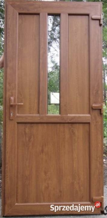Nowe ciepłe wzmacniane tanie drzwi PCV 100x210 Chojnice
