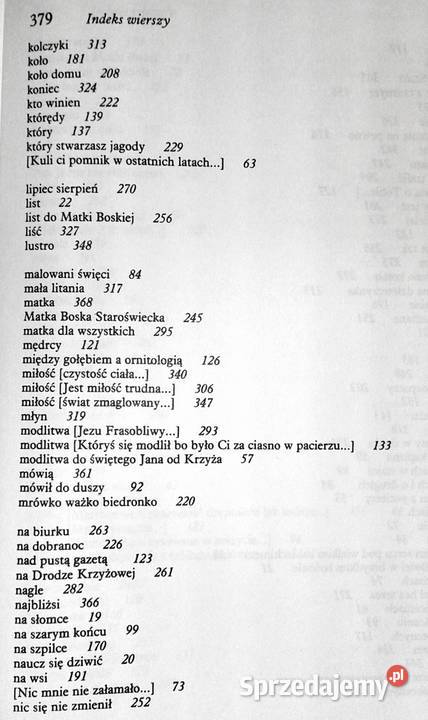 Nie przyszedłem pana nawracać Jan Twardowski Chełm sprzedam