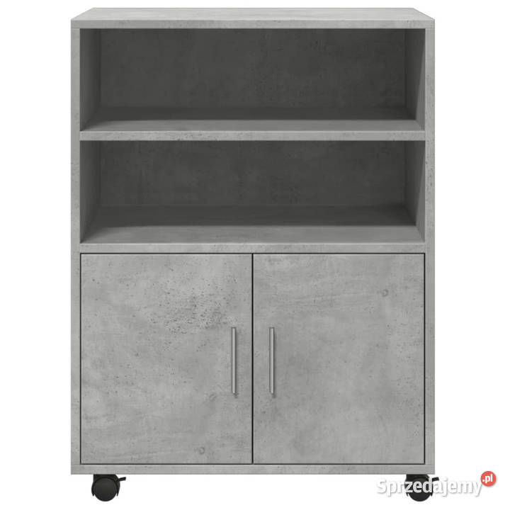 Szafka na kółkach szarość betonu 60x48x81