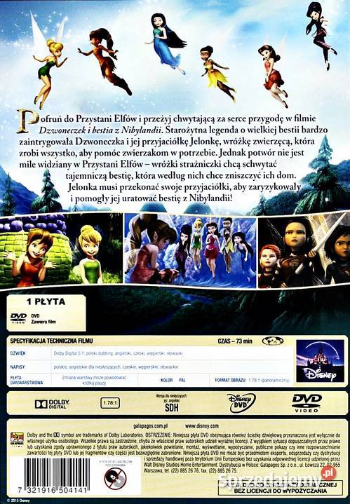 DZWONECZEK I BESTIA Z NIBYLANDII DISNEY wielkopolskie Kalisz