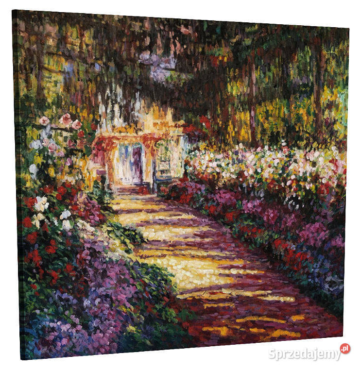Ścieżka w ogrodzie Claude Monet Obraz olejny pomorskie