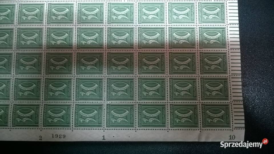 znaczki 30 marek 1922 Deutsches Reich ARKUSZ Warszawa sprzedam