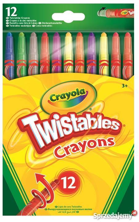 Crayola Zestaw Wykręcanych 12 Kolorowych Kredek małopolskie Mogilany
