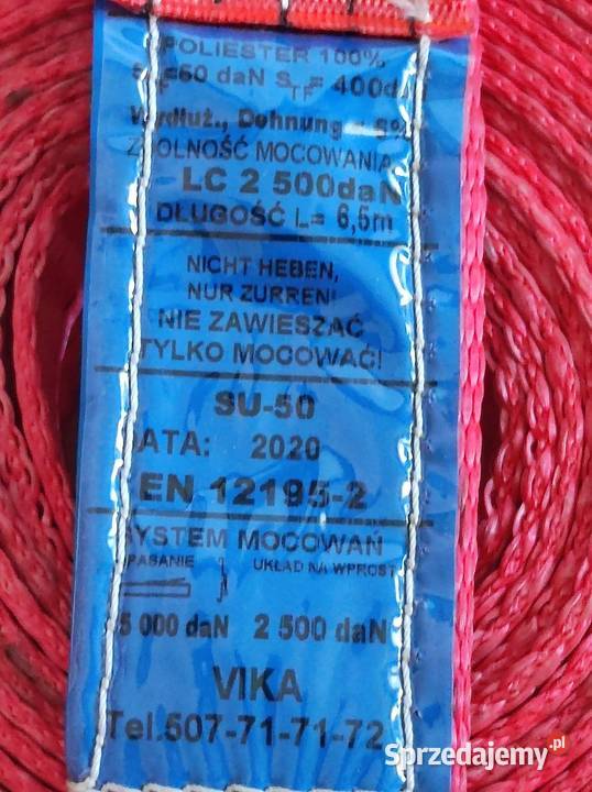 transportowy montażowy mocujący pas pasek z Pozostałe sprzedam