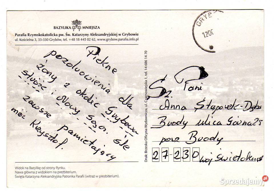 GRYBÓW BAZYLIKA MNIEJSZA Krynki