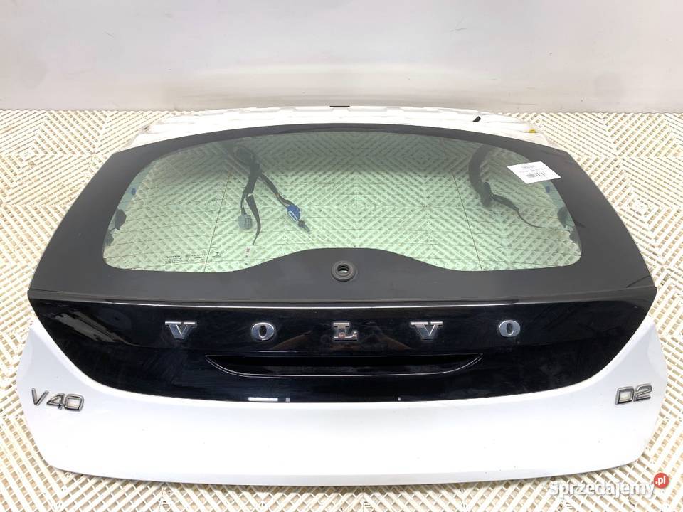KLAPA TYŁ VOLVO V40 Hatchback ICE WHITE TYLNA