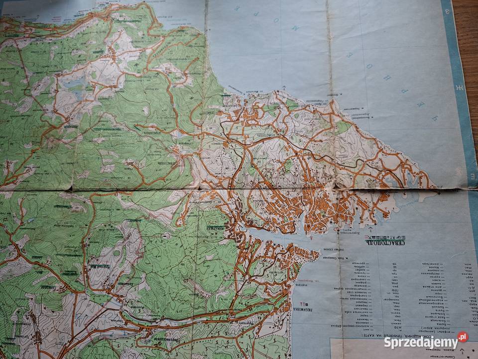Krym góry i południowe wybrzeże 1100 000 mapa Kraków