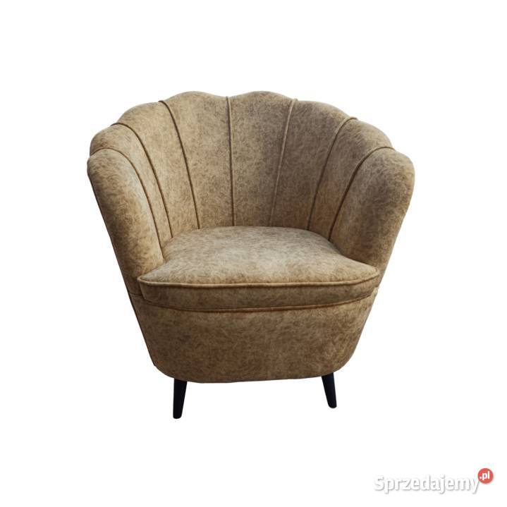 Elegancki i stylowy fotel muszelka do salonu Radom