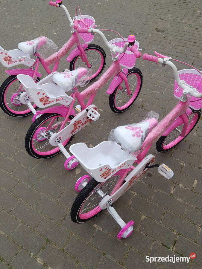 Rower rowerek dziecięcy 16 różowy fotelik lali Głogowa sprzedam