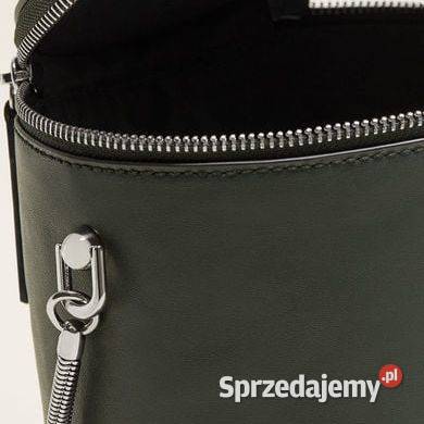 Torba w kształcie walca nowa ciemna zieleń Nowa Na ramię Warszawa