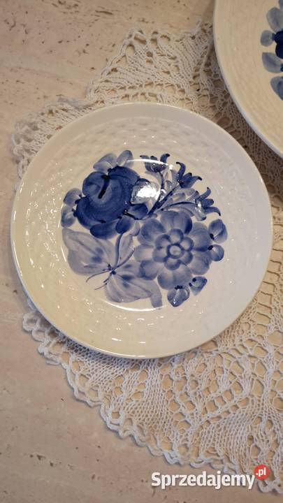 Talerze Fajans Włocławek kpl 4 sztuki Porcelana i szkło Nakło nad Notecią