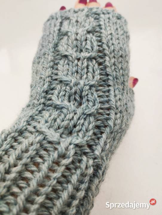 Mitenki rękawiczki 100 wełna handmade kolor Dodatki warmińsko-mazurskie Olsztyn