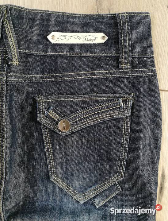 Spódnica olówkowa z ciemnego denimu Dębica