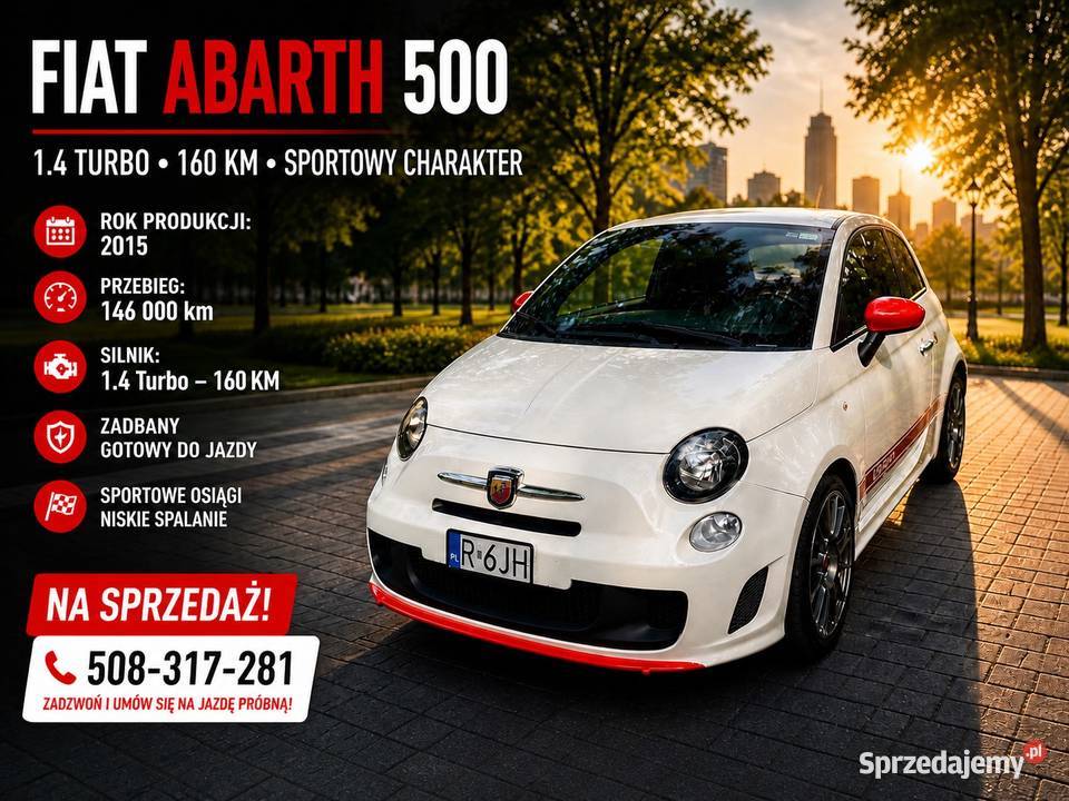Fiat 500 Abarth 14 Turbo 160 2015r sportowa 500