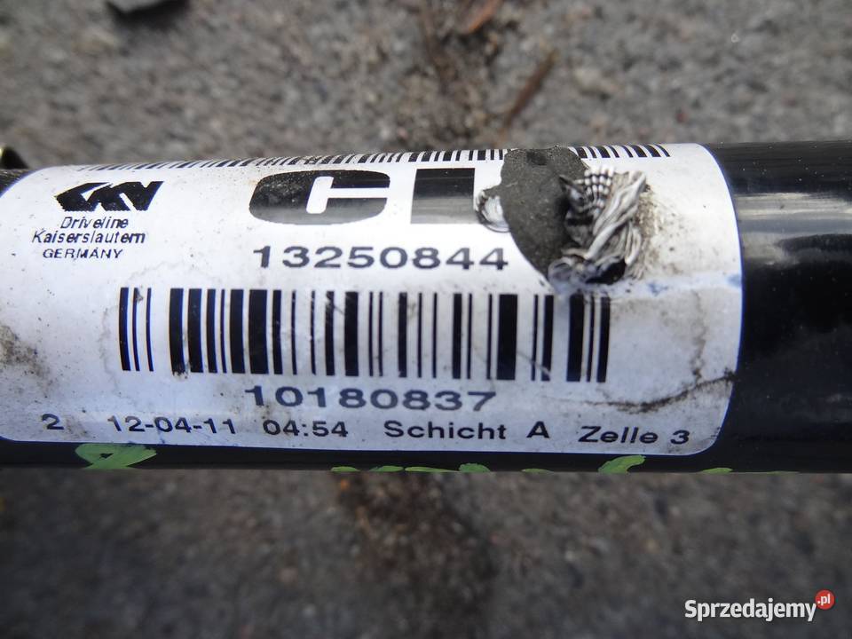 PÓŁOŚ LEWA OPEL ASTRA IV J 13250844 sprzedam