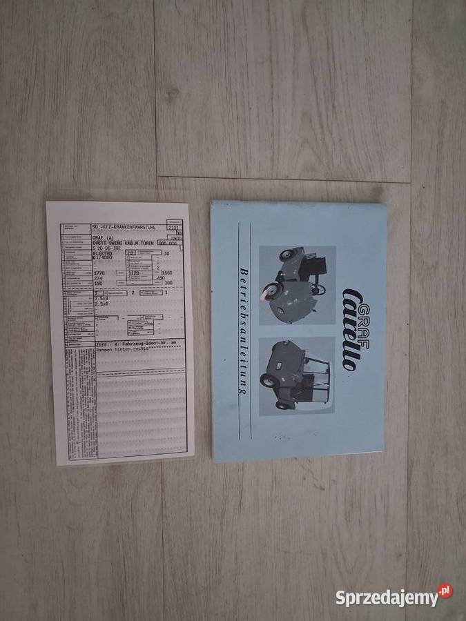 Graf Carello Pojazd Auto Wózek Elektryczny Starachowice