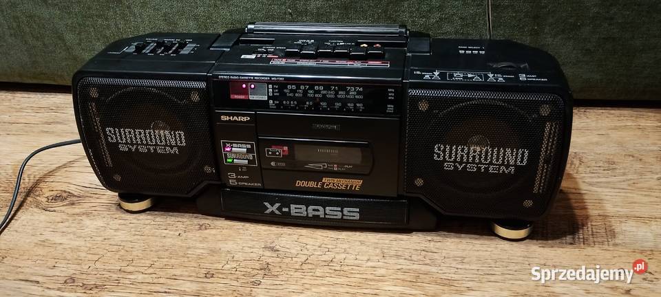 Kultowy Boombox SHARP WQT352H Vintage 90s Wąbrzeźno sprzedam