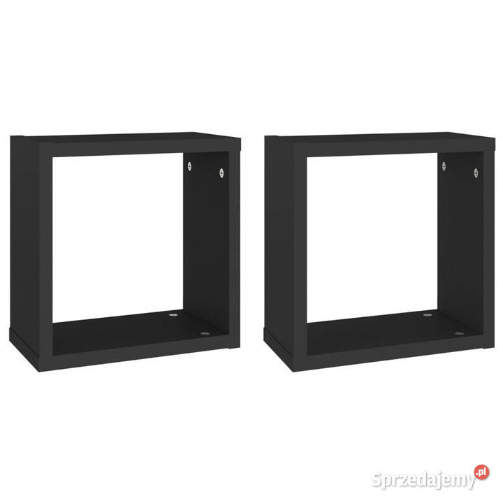 Półki ścienne kostki 2 czarne 30x15x30 WM807001 Warszawa sprzedam