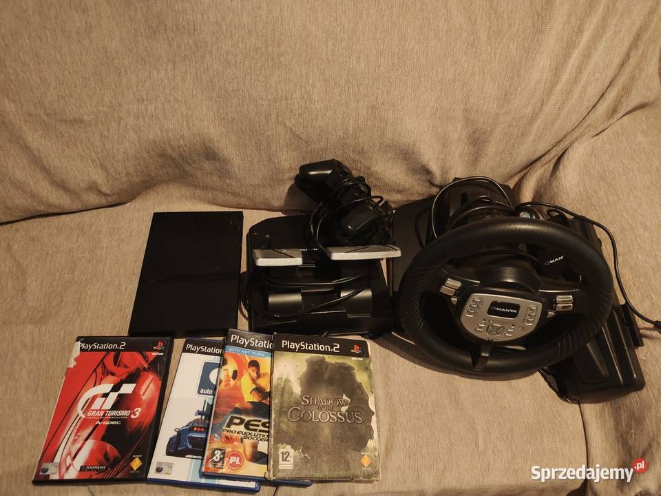 Zestaw Konsola Sony 2 slim kierownica 2 pady i Warszawa